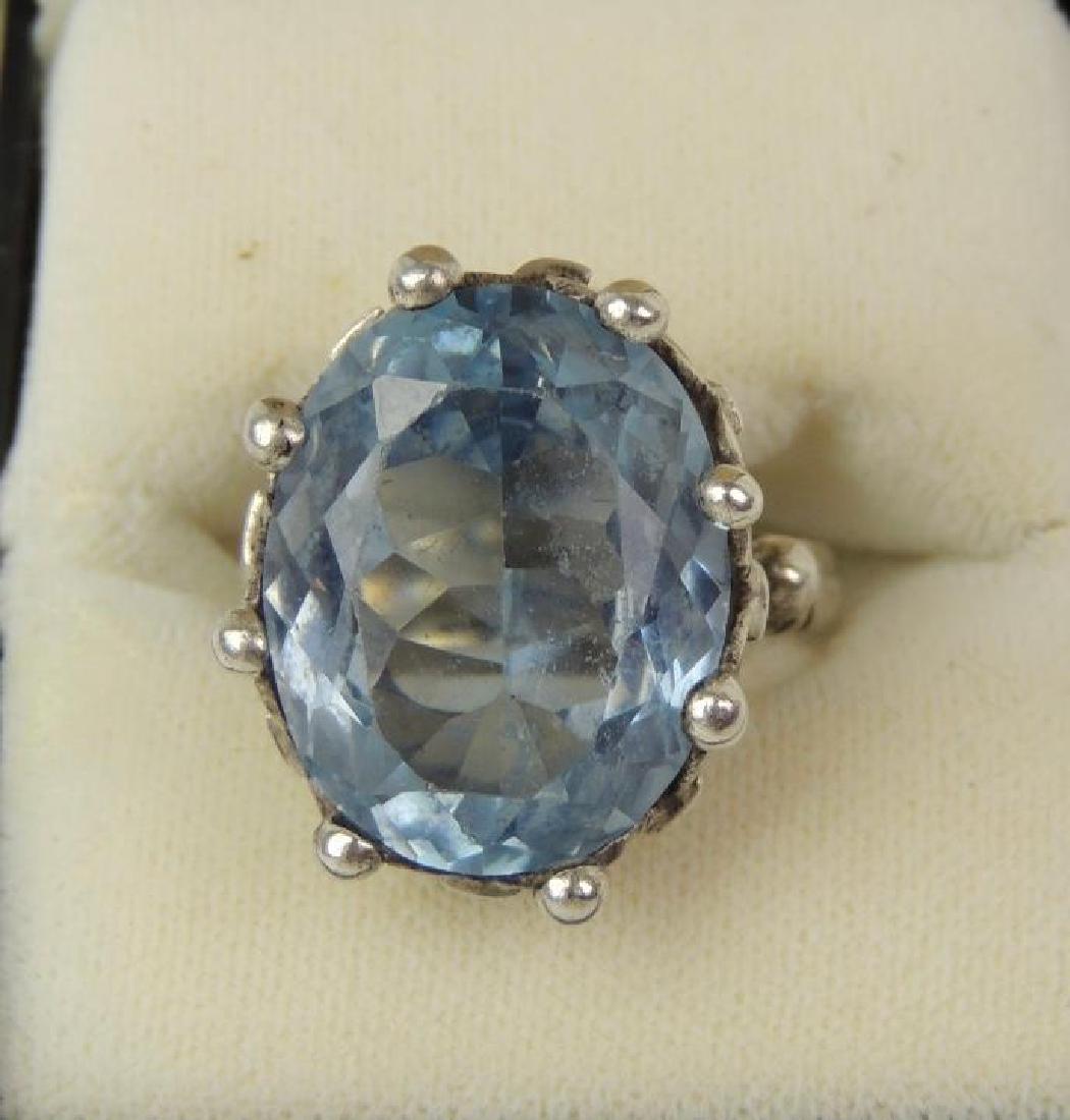Sterling Silver Aquamarine Ring (1 of 4)