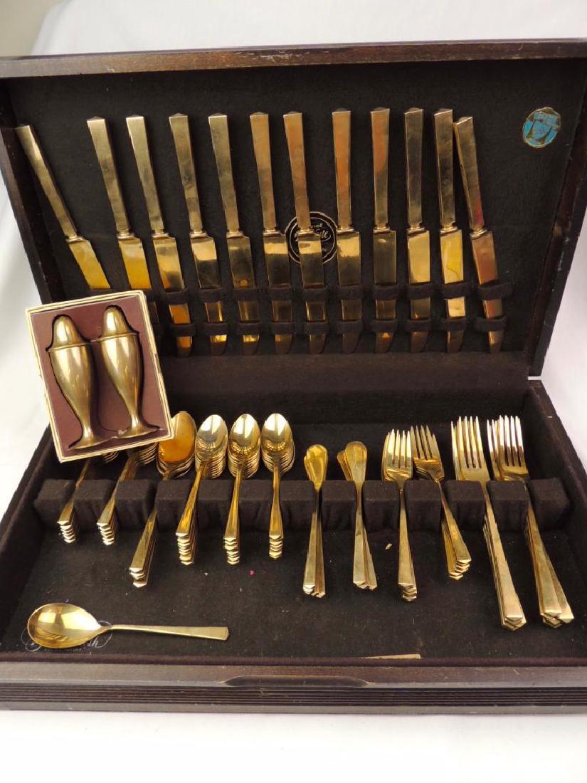 Dirilyte (Dirigold) Goldware "Empress"  Service for 12 (1 of 6)