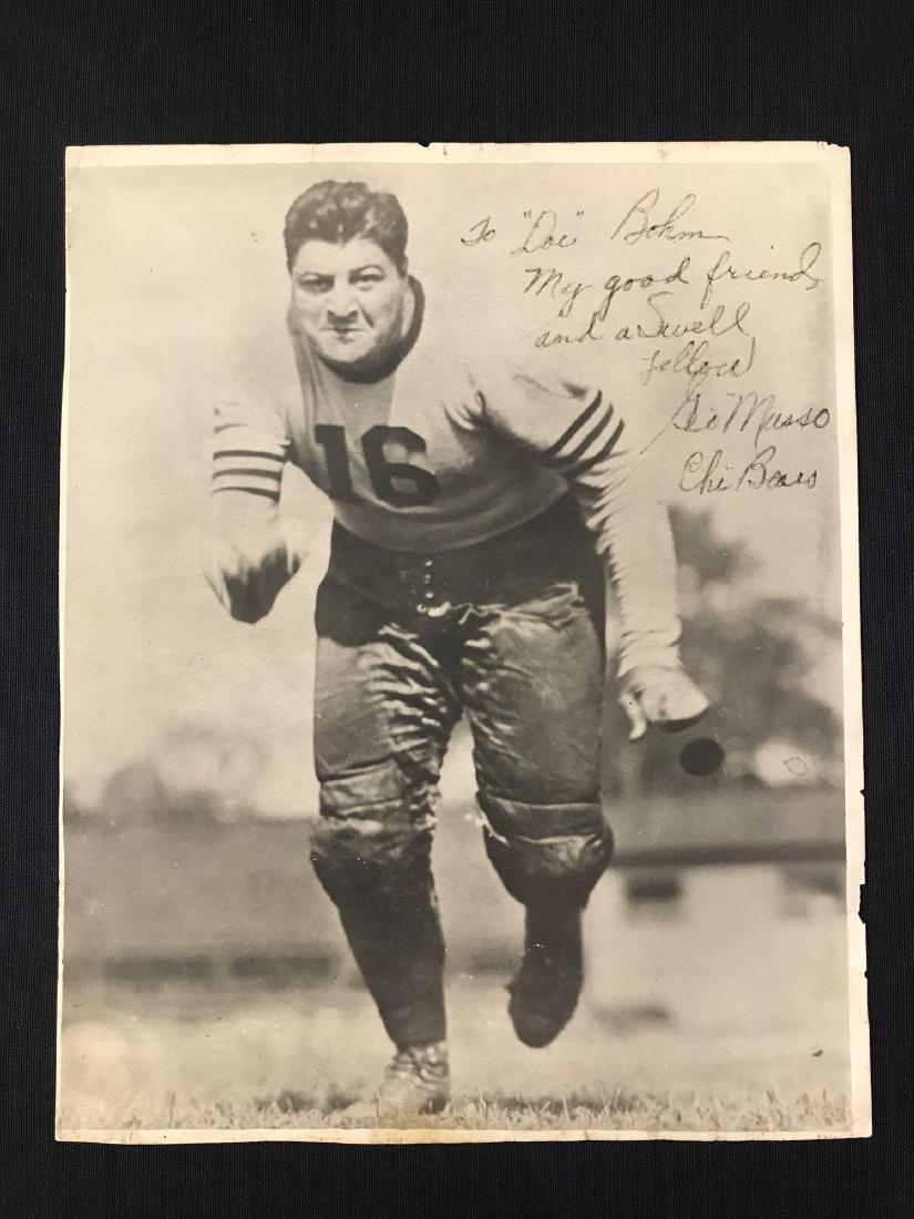 Signed Chicago Bears George Musso photograph (1 of 3)