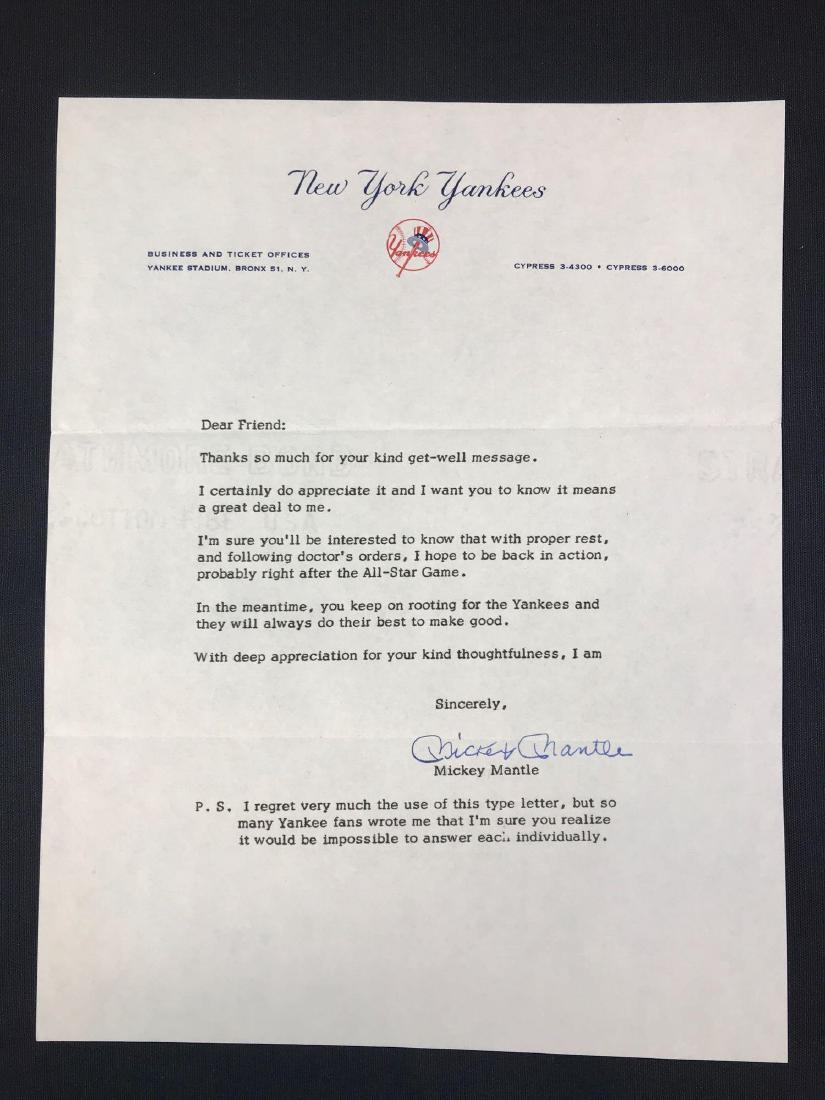 Signed New York Yankees Mickey Mantle personalized (1 of 2)
