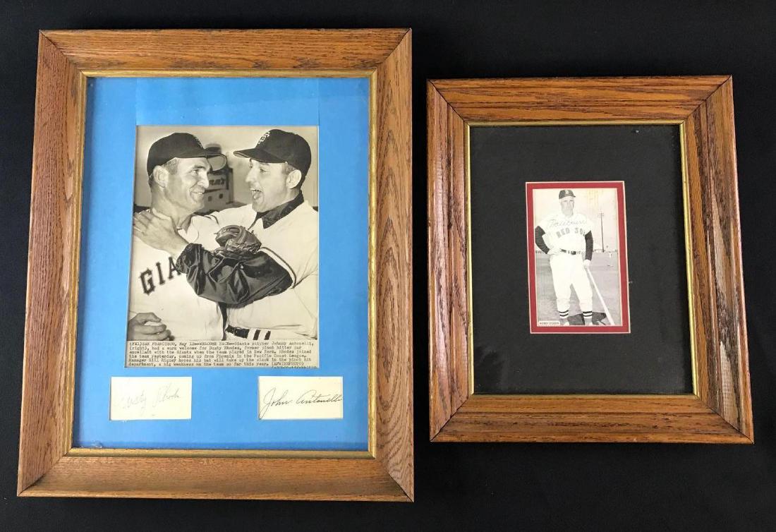 Group of two signed photographs featuring Bobby Doerr, (1 of 3)