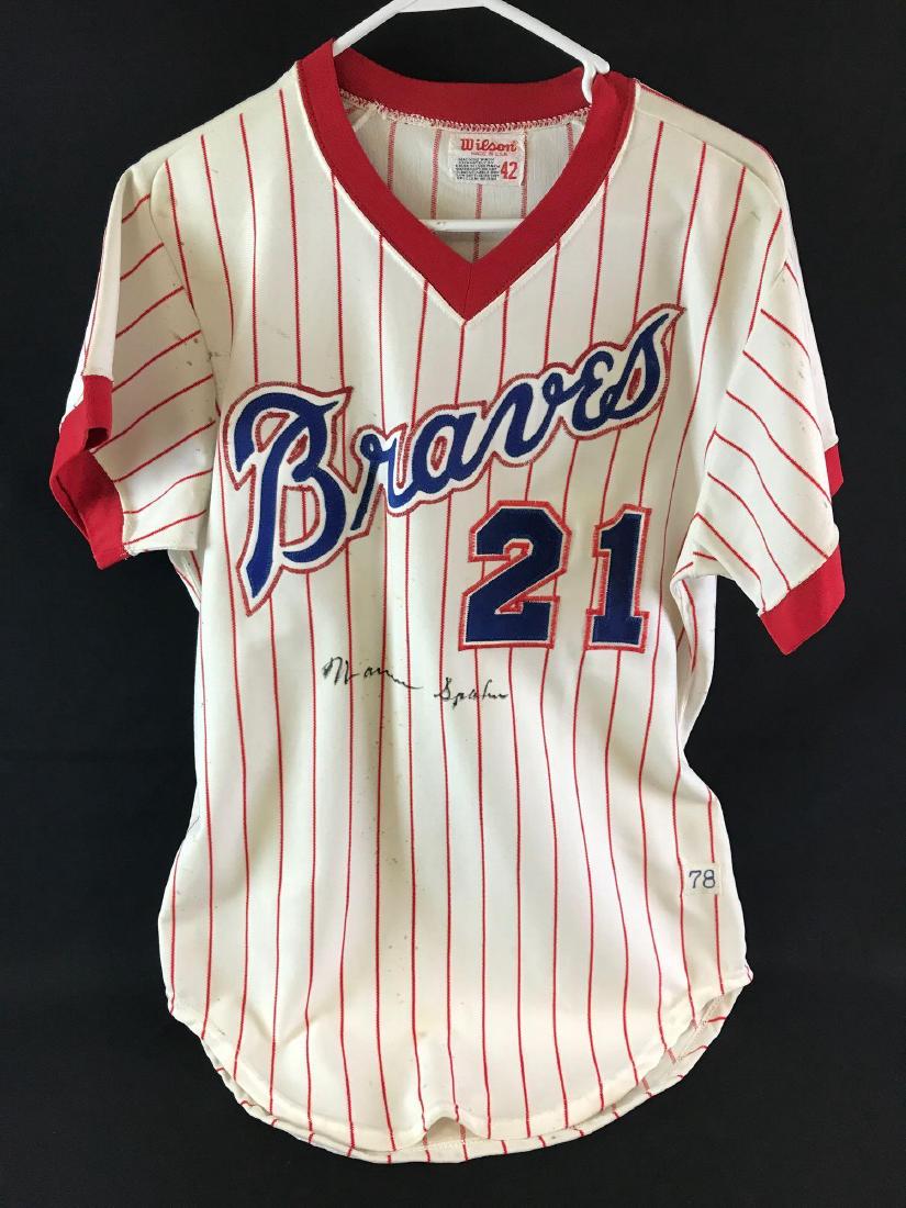 1978 Signed Atlanta Braves Warren Spahn jersey (1 of 7)