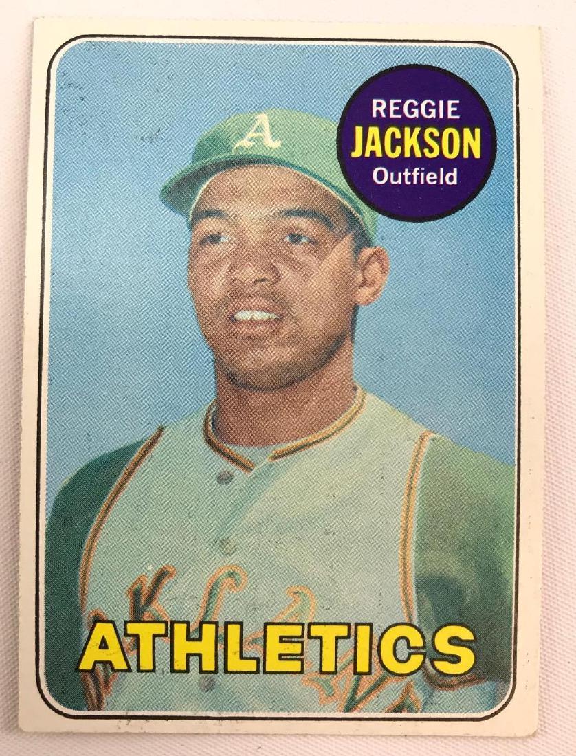1969 Topps Oakland A's Reggie Jackson rookie baseball (1 of 2)