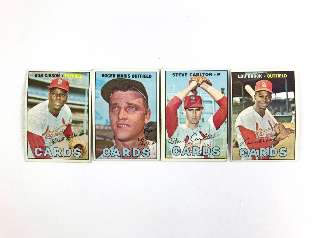 Group before 1967 St. Louis Cardinals Topps baseball (1 of 2)