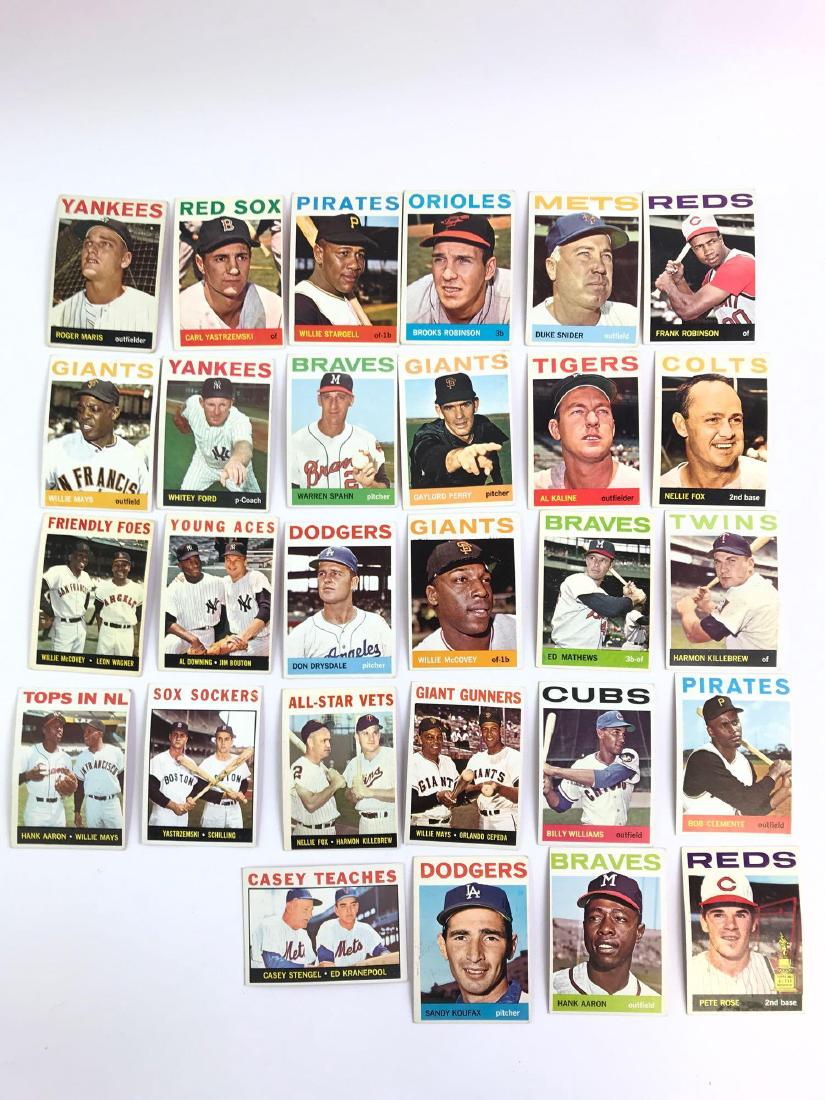Group of 28 1964 Topps baseball trading cards (1 of 1)