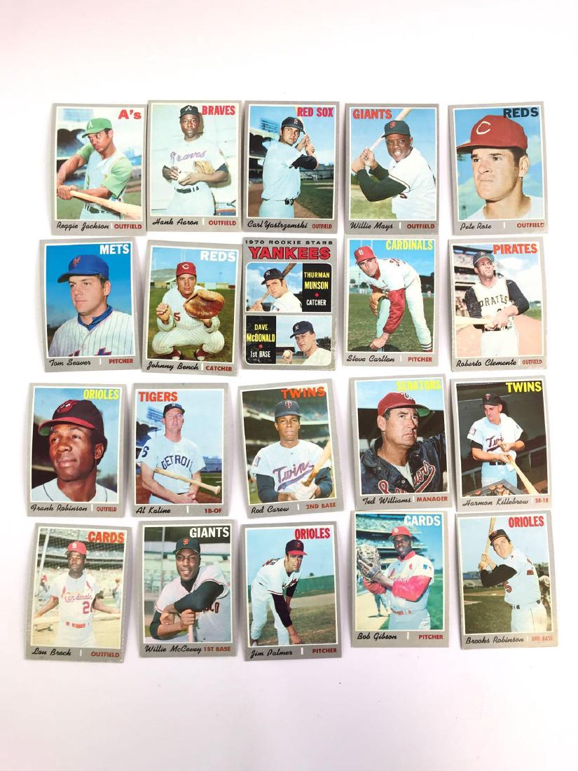 Group of 20 1970 Topps baseball trading cards (1 of 2)