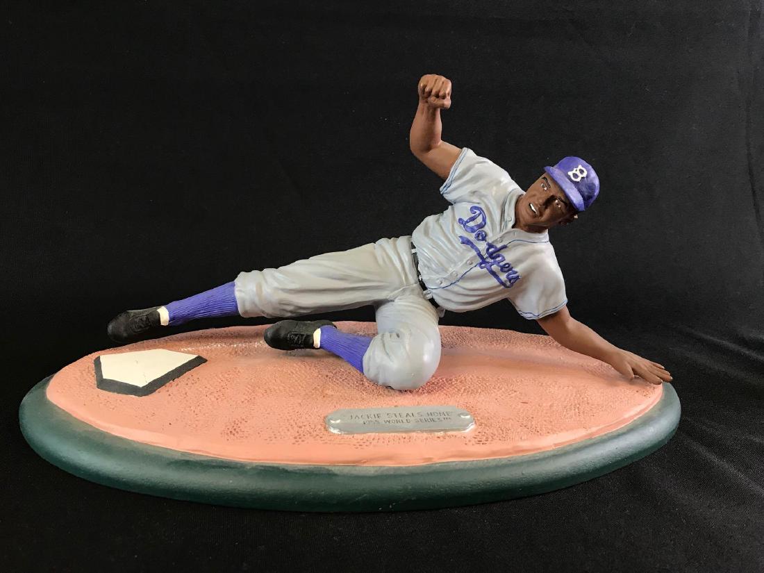 Limited edition Romito inc " Jackie steals home": 1955 World Series, 13" x 6 1/2"