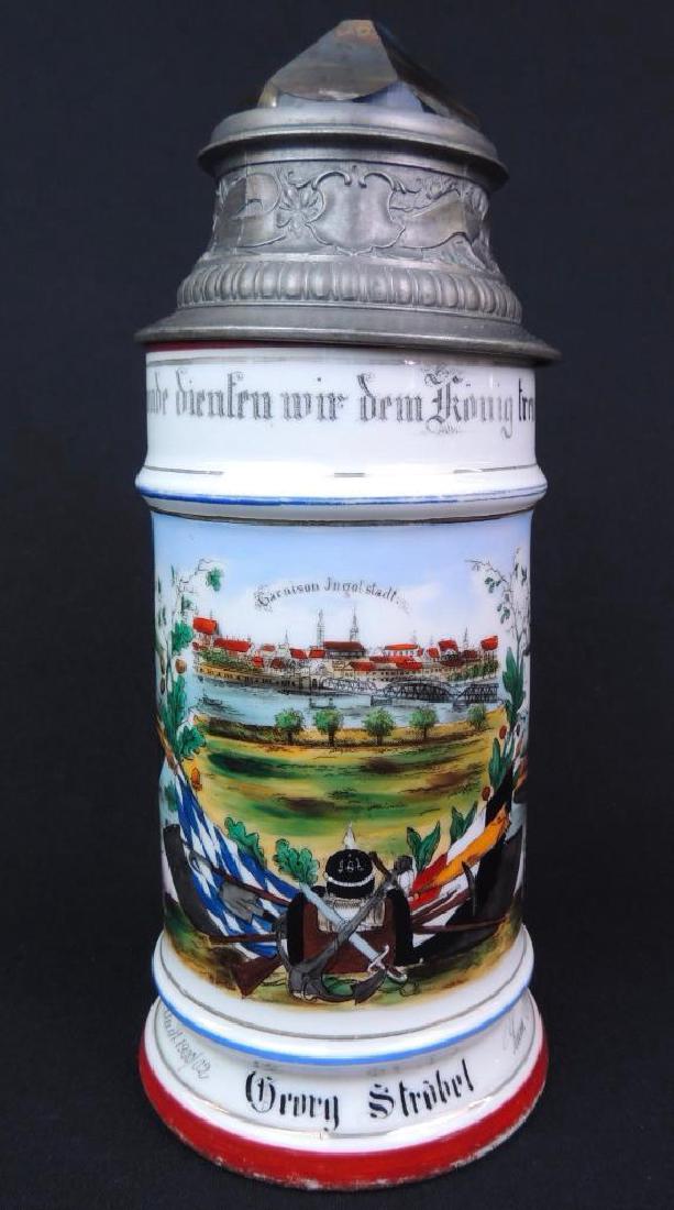 Antique German Regimental Pioneer Stein Briose Building (1 of 10)