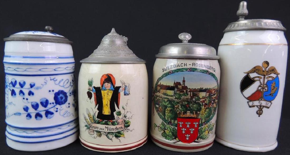 Lot of 4 Vintage German Steins (1 of 3)