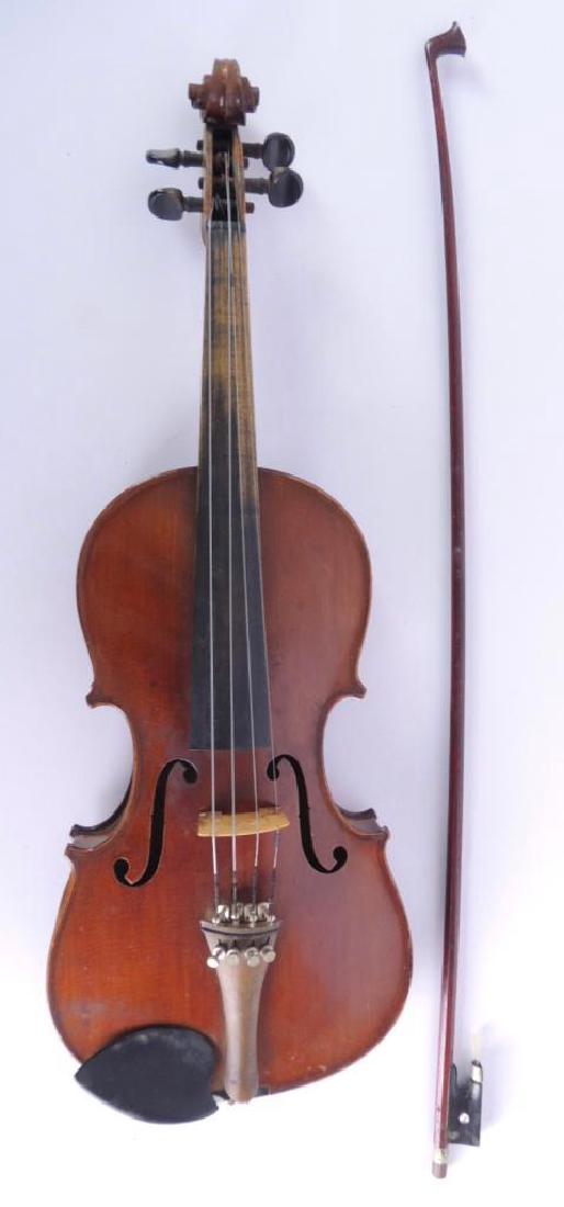 Antique Nippon Made Violin with Bow and Hard Case (1 of 3)