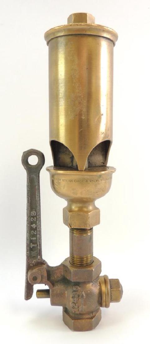 Antique Crosby Steam Gage & Valve Co. 3 Valve Brass (1 of 7)