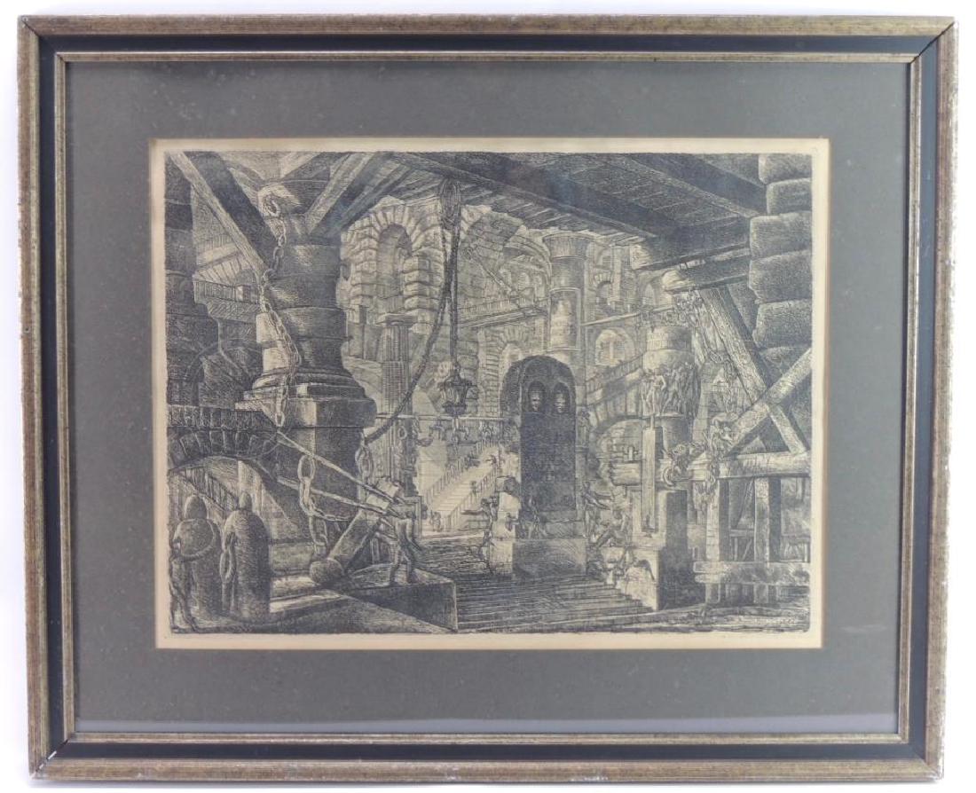 "The Pier with Chains" by Giovanni Battista Piranesi : (1 of 2)