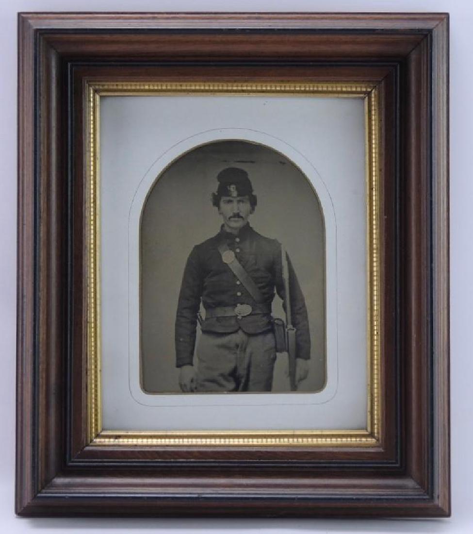 Antique Colorized Tin Type Photograph Featuring Civil (1 of 1)