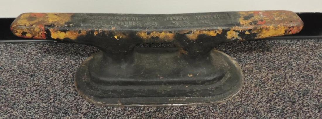 Vintage Barbour Metal Boat Works Ship Tie Down Cleat (1 of 2)