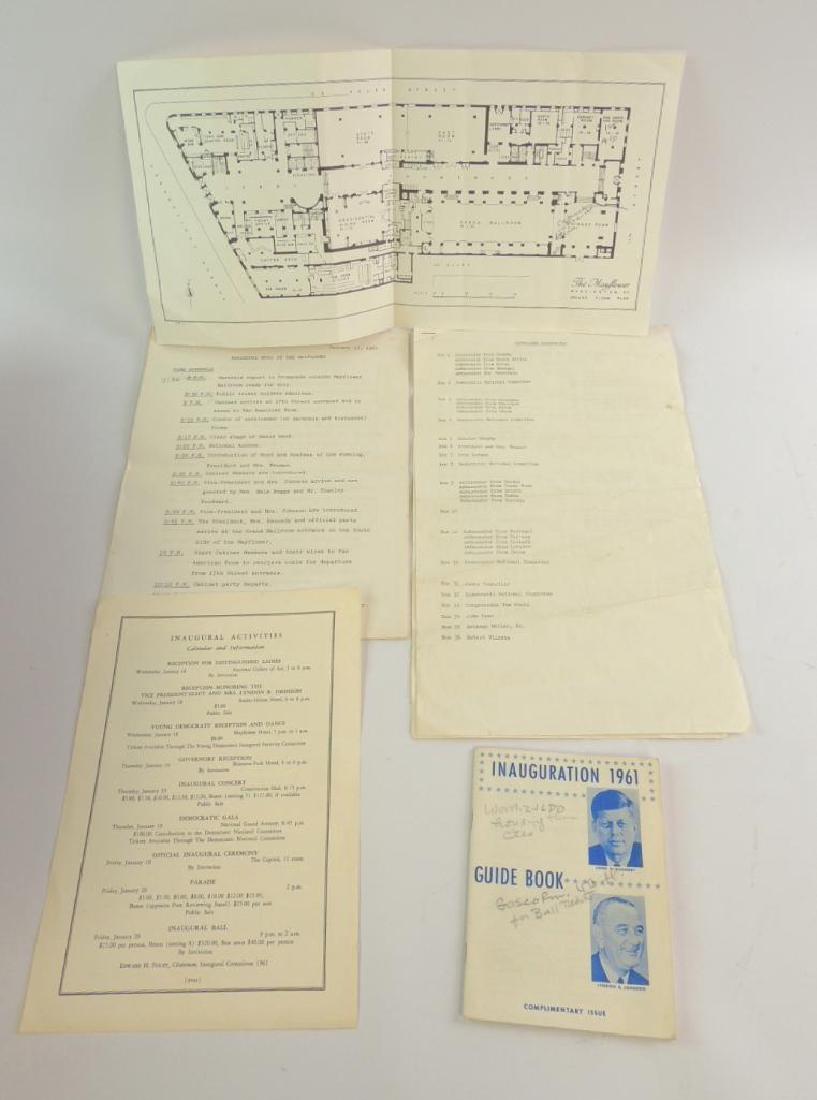 Group of 1961 Presidential Inauguration Documents : (1 of 1)