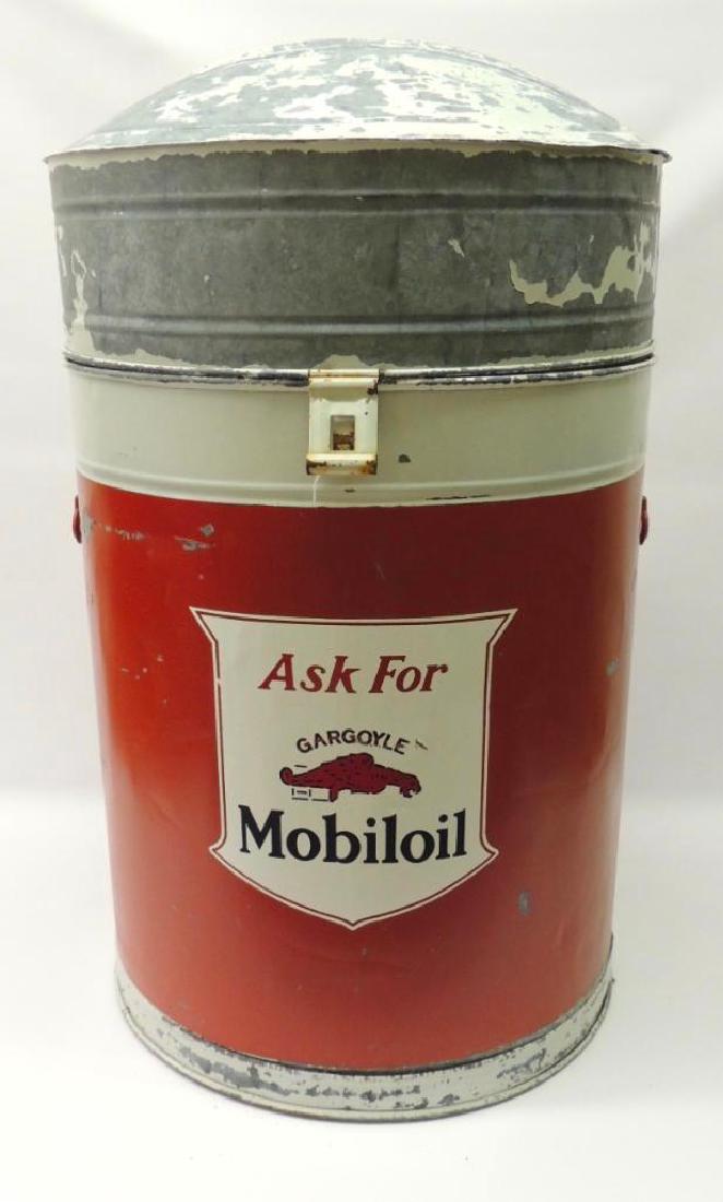 Vintage Mobil Oil Gargoyle Advertising Parts Washer (1 of 6)