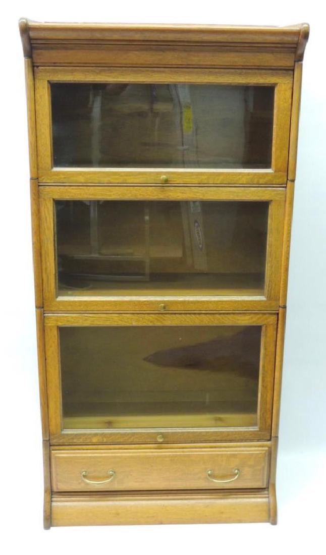 Antique Quarter Sawn Oak Lawyer Stack Bookcase (1 of 3)