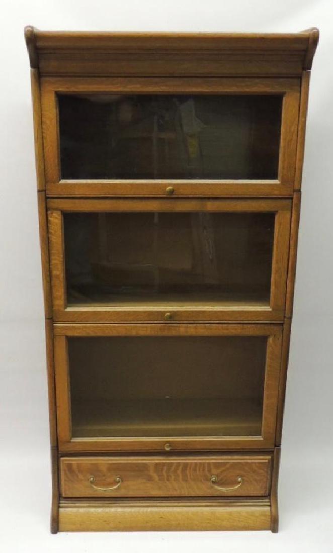 Antique Quarter Sawn Oak Lawyer Stack Bookcase (1 of 2)