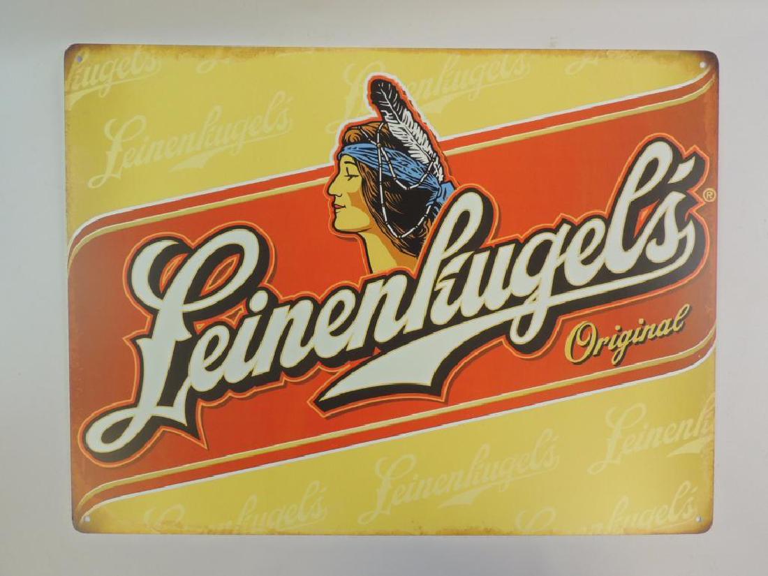 New Leinenkugel's Original Advertising Metal Beer Sign (1 of 2)