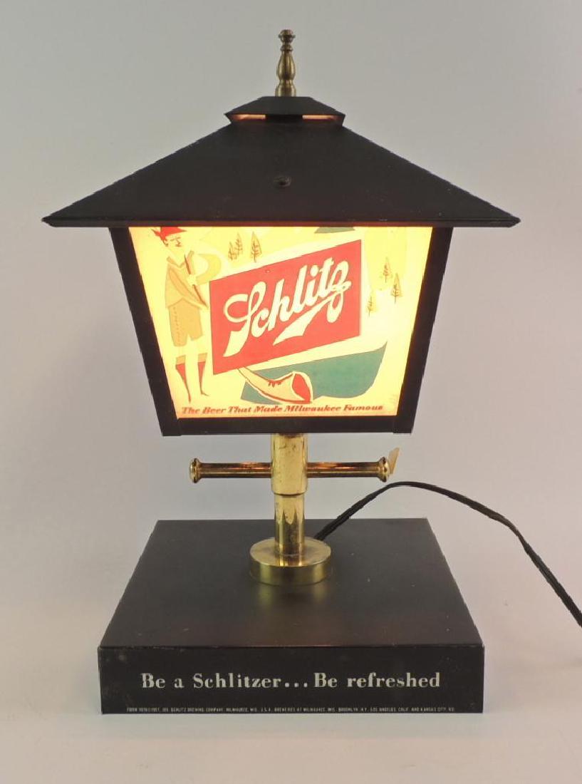 Vintage Schlitz Advertising Light Up Lamp Post Beer (1 of 3)