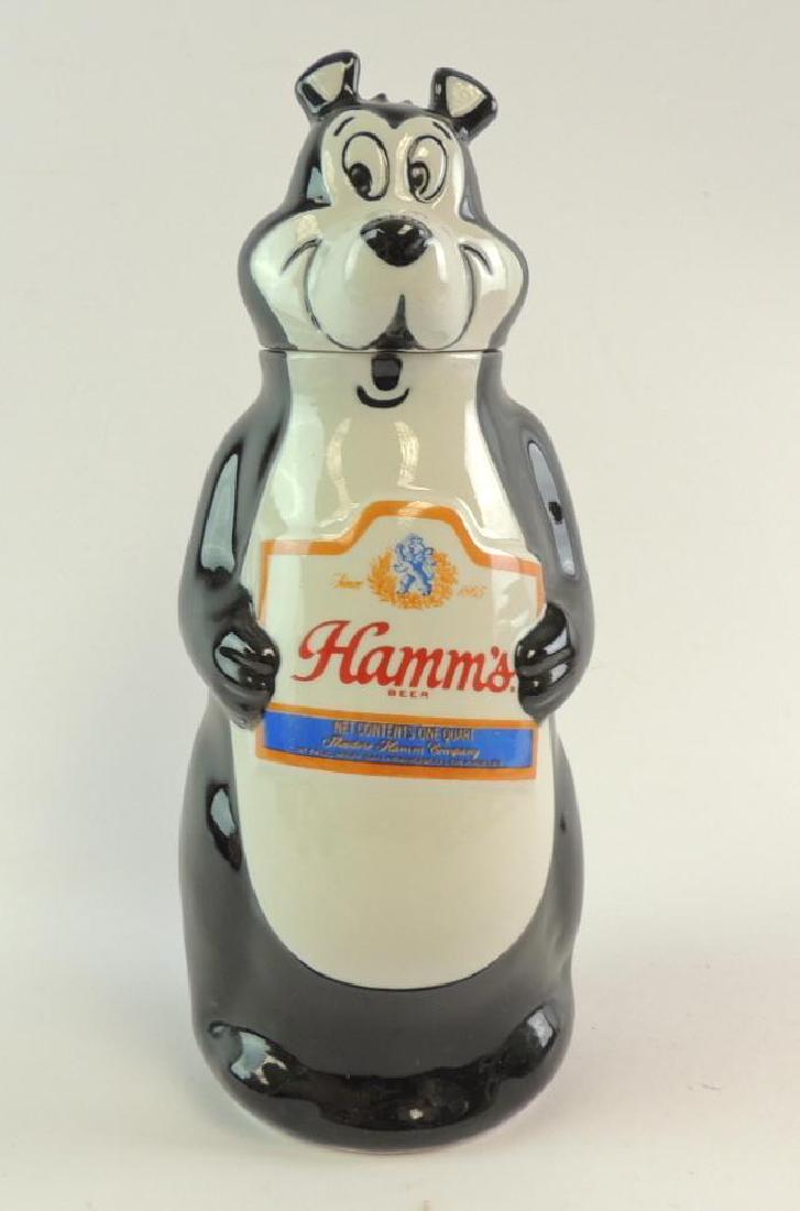 Vintage Hamm's Beer 1972 Advertising Decanter: 11" Tall