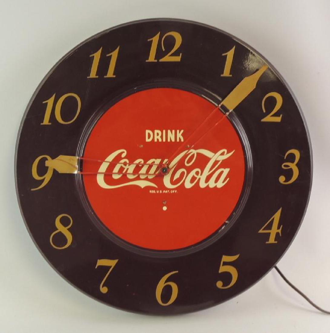 Vintage Coca-Cola Advertising Clock (1 of 1)