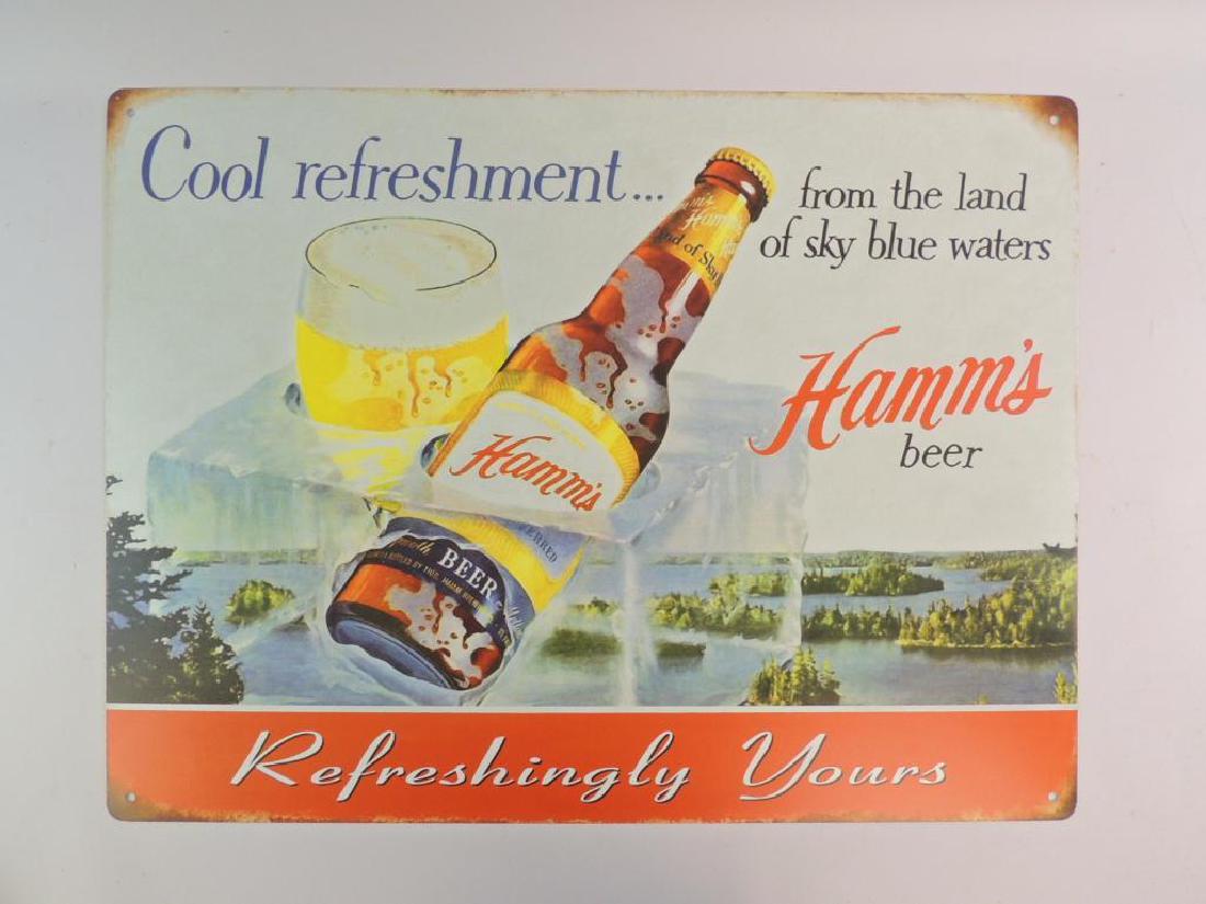 Hamm's Beer Modern Advertising Metal Sign (1 of 1)