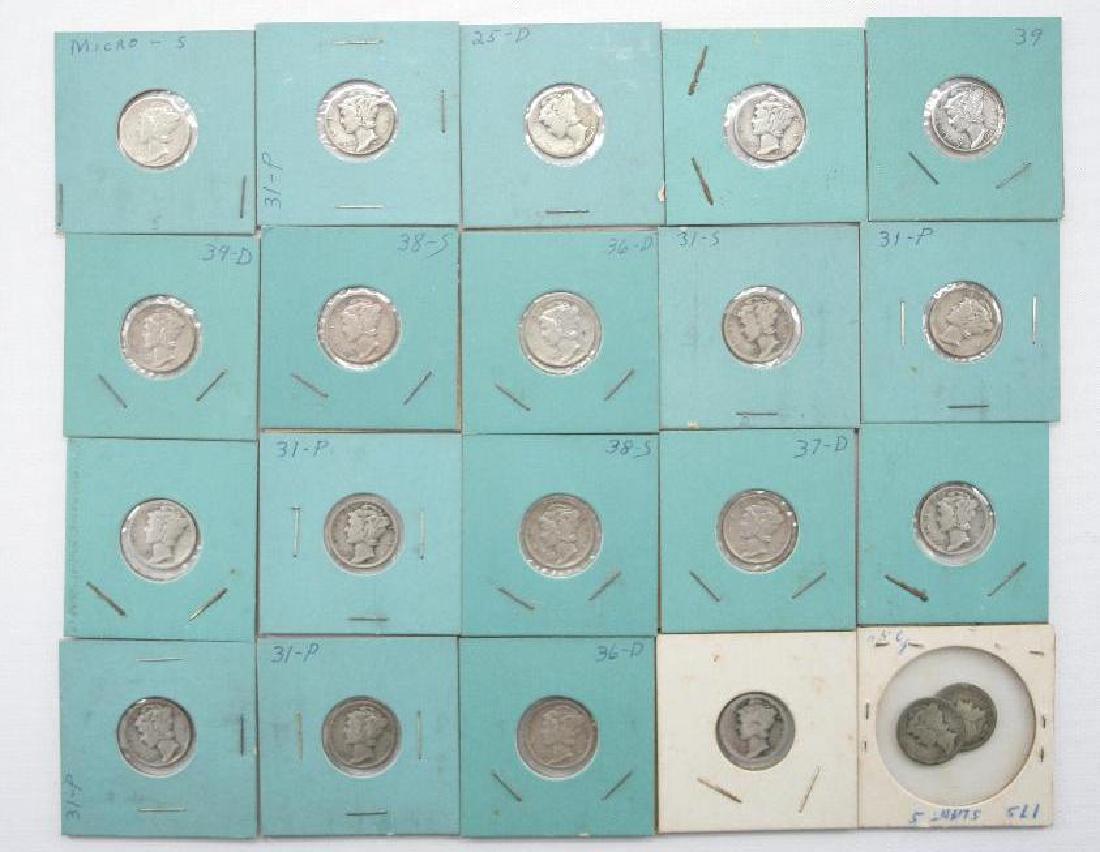 Lot of 20 Mercury Dimes (1 of 10)