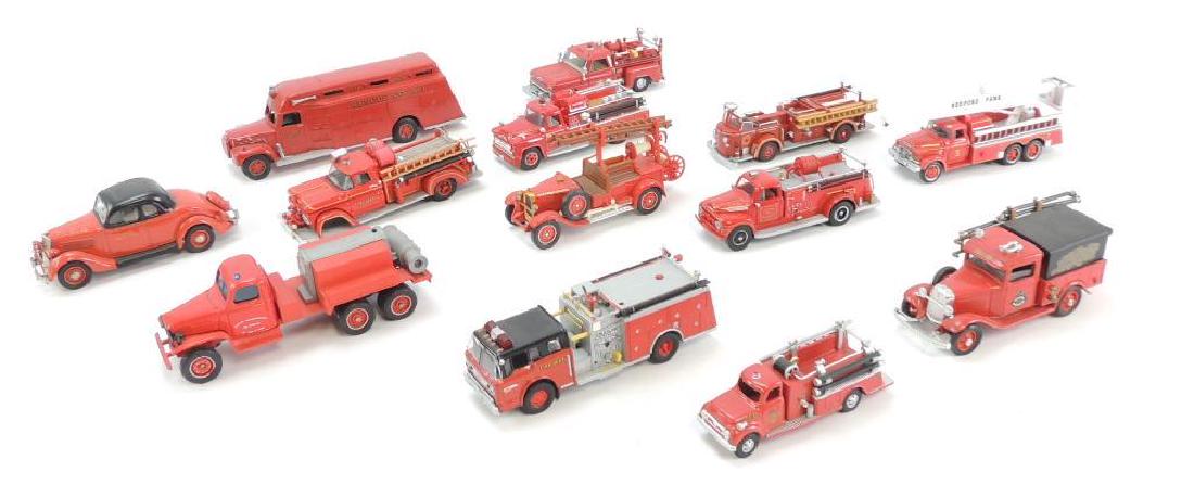 Group of 13 Die-Cast Toy Fire Trucks and Engines (1 of 6)