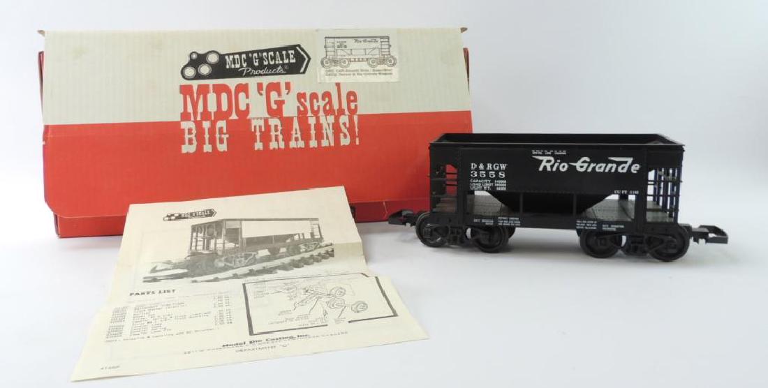 MDC Trains Denver & Rio Grande Western G-Scale Ore Car: D RGW #3558 Ore Train Car With Original Box, Like New Condition, 1/29 Scale