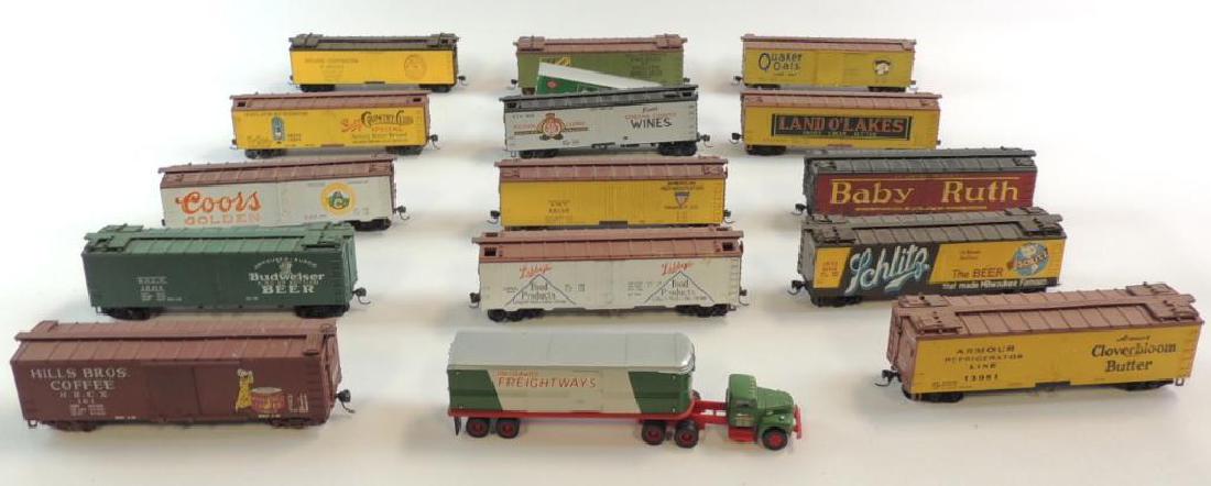 Group of 16 HO Scale Advertising Train Box Cars (1 of 5)