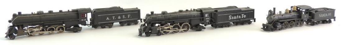 Group of 3 Vintage HO Scale Die-Cast Santa Fe Steam (1 of 4)