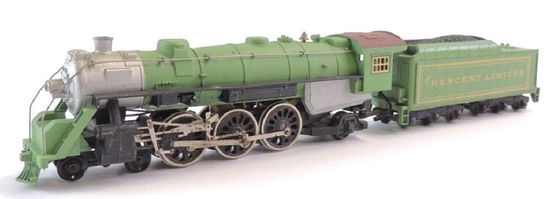 Vintage Crescent Limited Locomotive with Tender: HO Scale, Used Condition