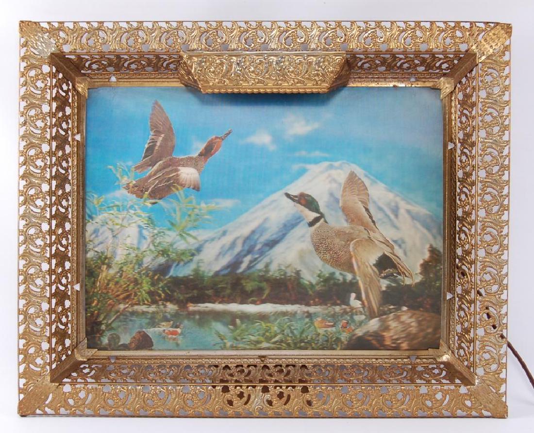 Vintage Light Up 3-D Advertising Beer Sign with Metal (1 of 3)