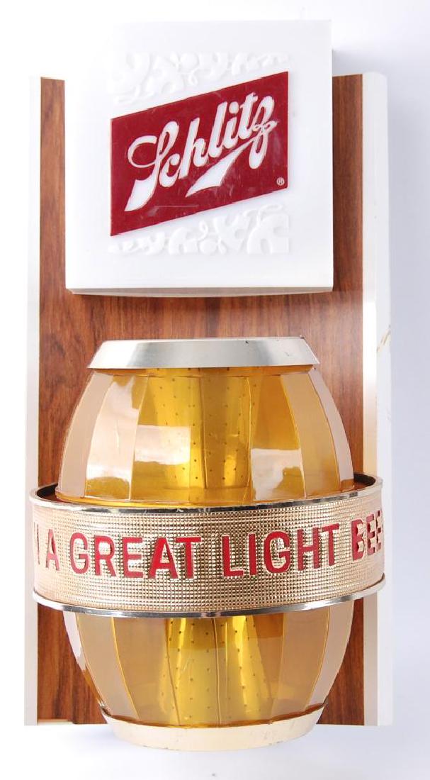 Vintage Schlitz Light Up Advertising Motion Beer Sign