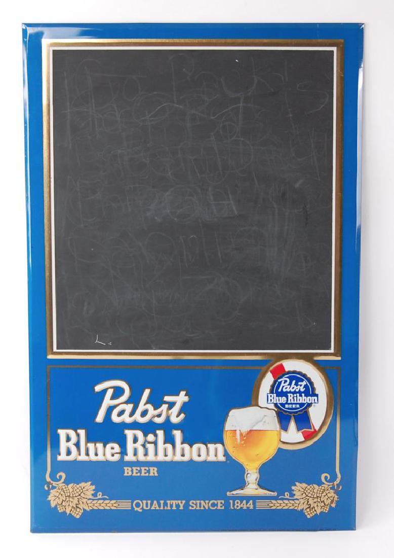 Vintage Pabst Blue Ribbon Advertising Metal Chalkboard (1 of 1)
