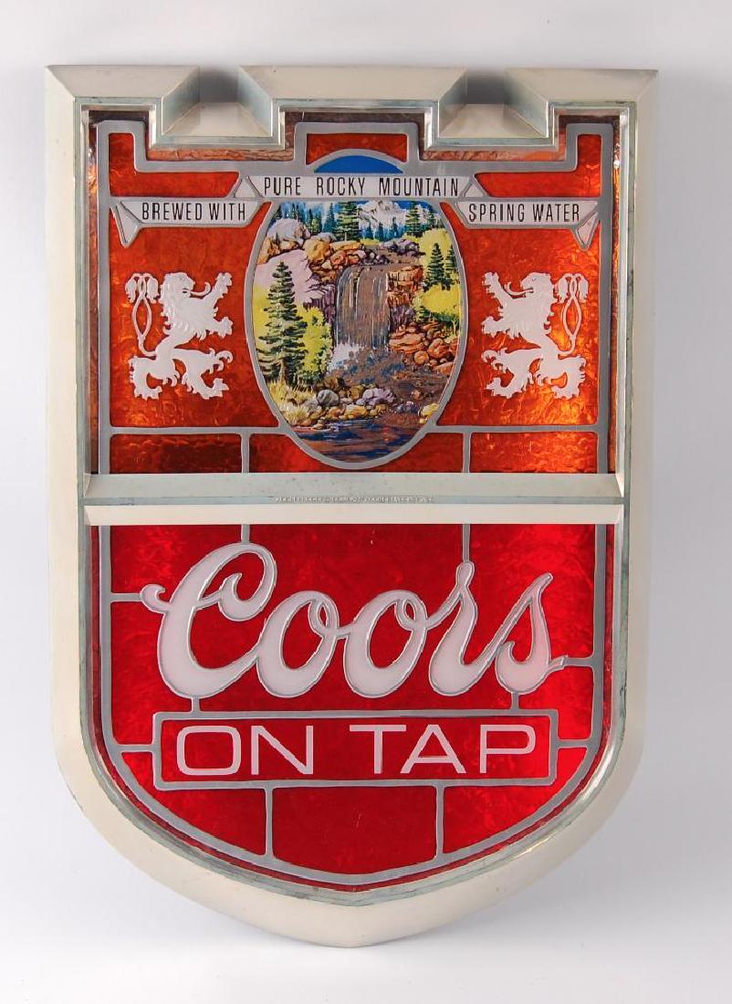 Vintage Coors "On Tap" Light Up Advertising Beer Sign (1 of 2)