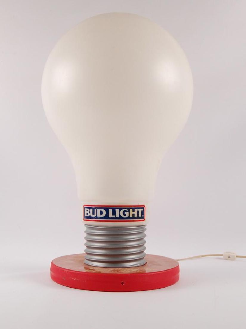 Vintage Bud Light Up Advertising Light Bulb Beer Sign (1 of 3)
