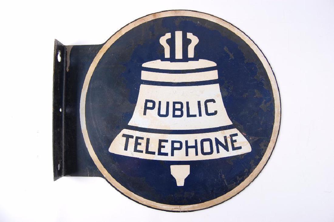 Vintage Bell Systems "Public Telephone" Flanged (1 of 2)