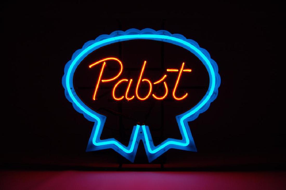 Pabst Blue Ribbon Advertising Neon Beer Sign (1 of 2)