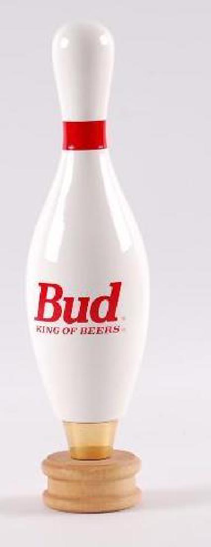 Budweiser Bowling Pin Salesman Sample Beer Tapper (1 of 2)