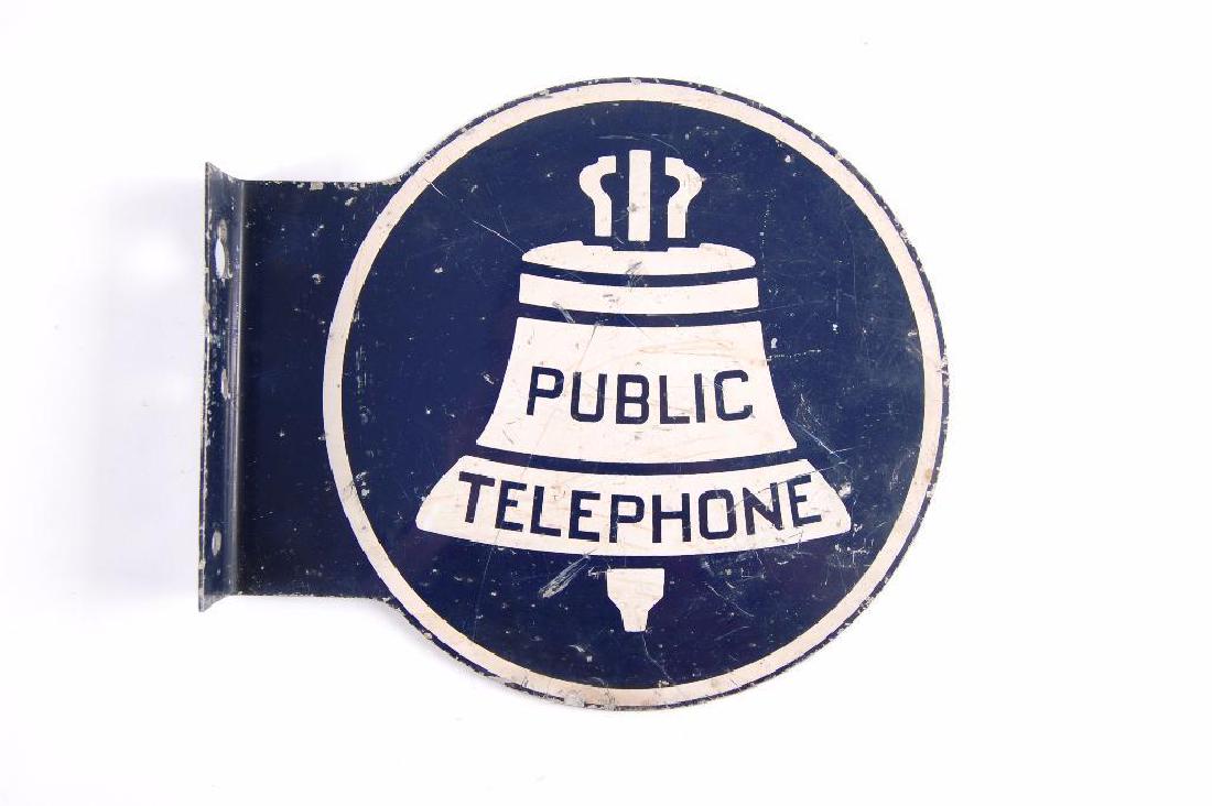 Vintage Bell Systems Public Telephone flanged Metal (1 of 2)