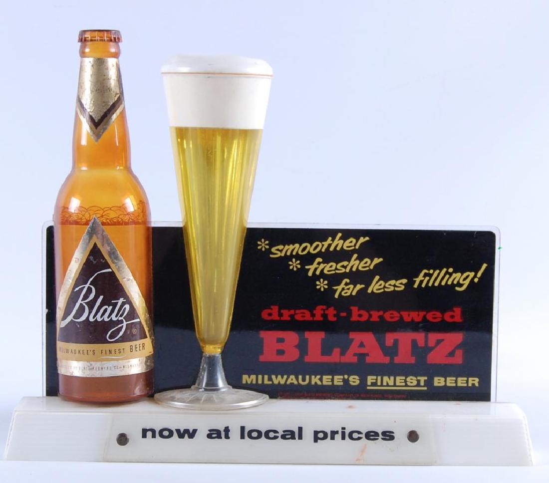 Vintage Blatz Advertising Back Bar Bubbler Beer Display (1 of 2)