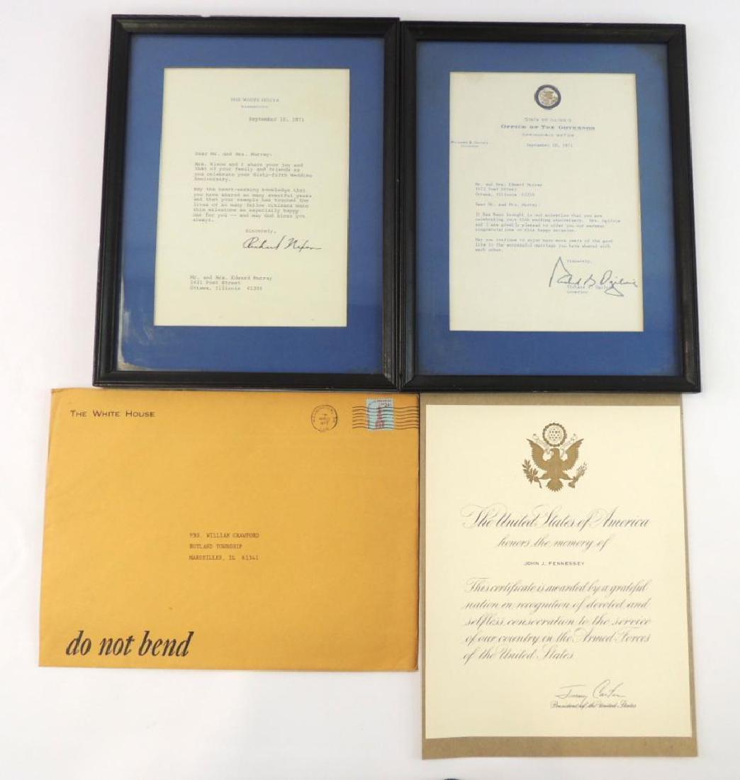 Framed Presidential Signed Letters (1 of 4)