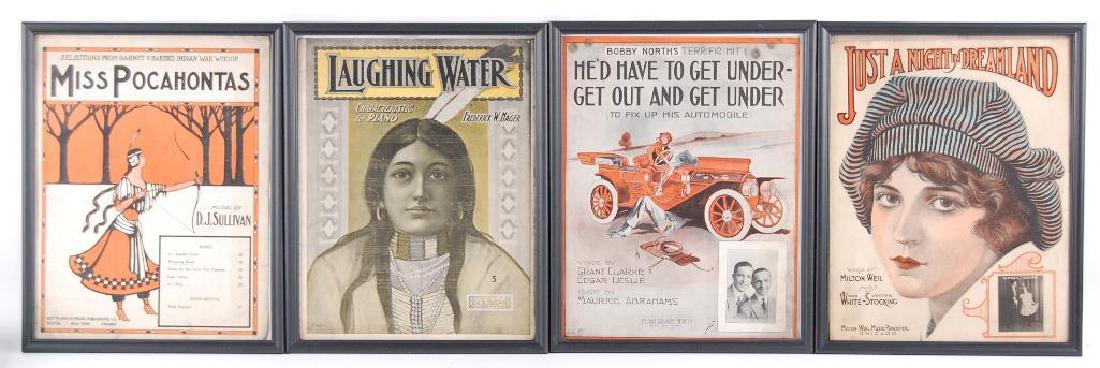 Group of 4 Antique Sheet Music Magazines Featuring (1 of 3)