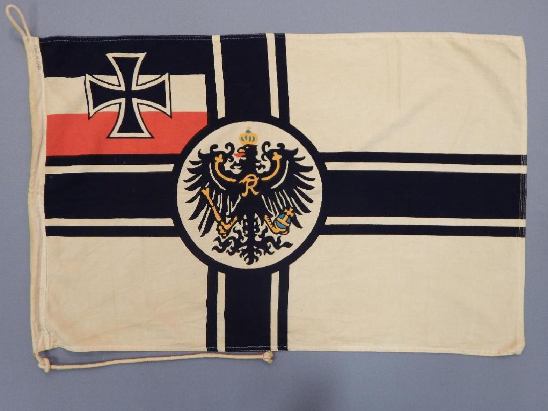 Imperial German Kriegs Flag: Wool construction stamped "Kriegsglagge S-18 60X90"