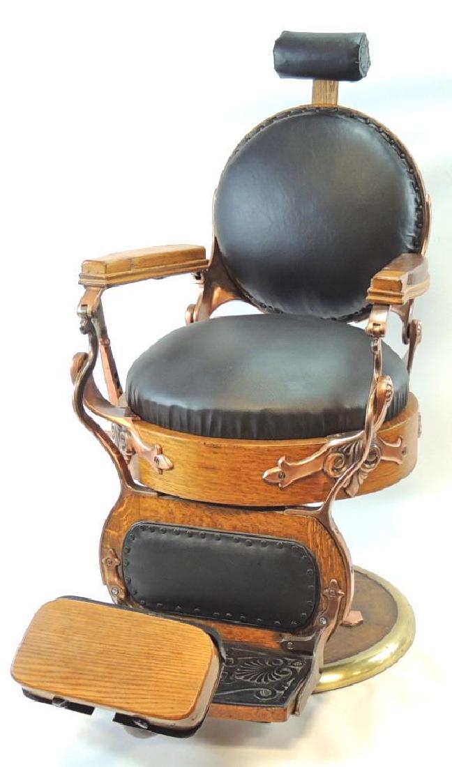 Antique Koken Barbers Supply Co. Ornate Barber Chair
