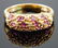 14k Yellow Gold Pink Sapphire and Diamond Ring