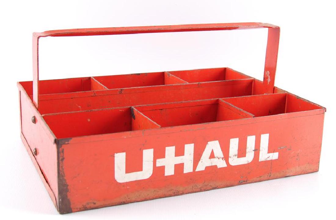 Vintage U-Haul Advertising Metal Tool Caddy (1 of 2)