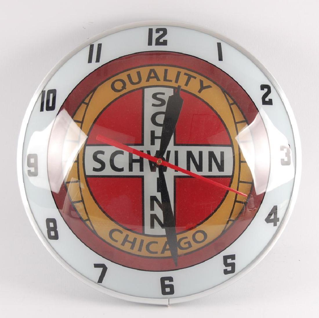 Schwinn Bicycles Chicago Light Up Advertising Clock (1 of 2)